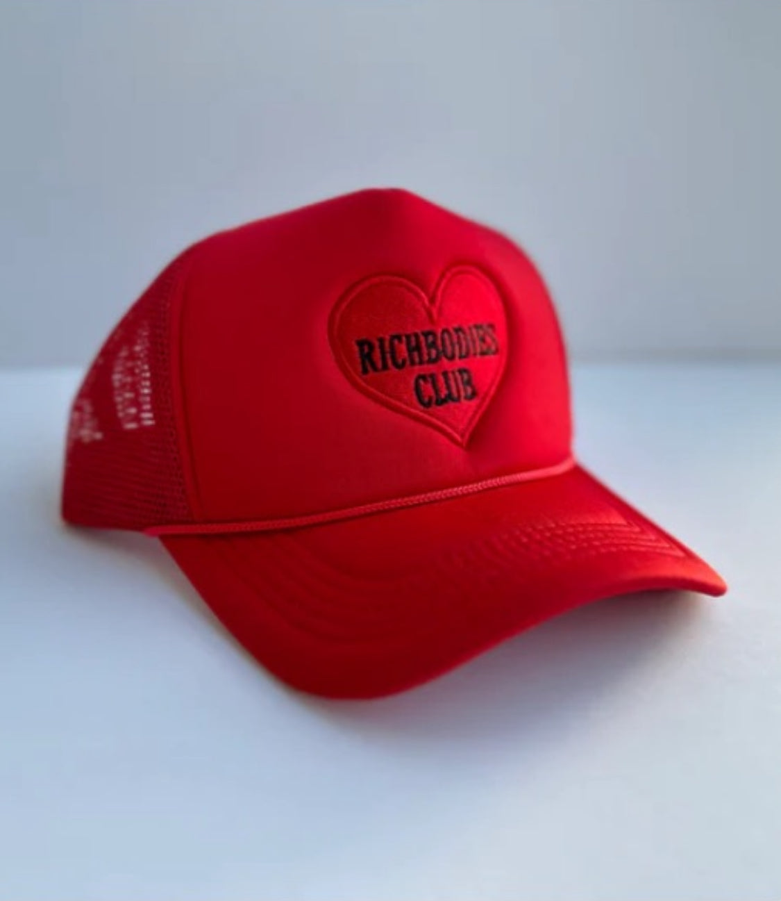 Richbodies Club Heart Trucker Hat – Red