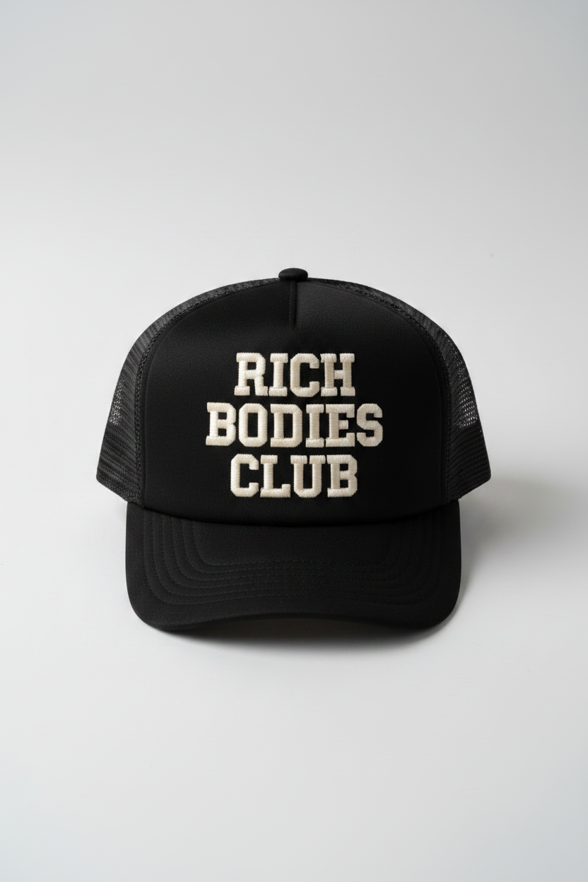 Black Trucker – Cream RICH BODIES CLUB Stacked