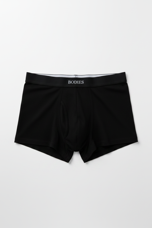BODIES Brief black waistband white logo front view