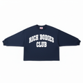 RBC Long Sleeve Navy White Arch arms down flat lay