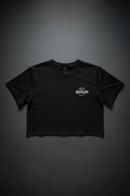 Richbodiesclub Cropped Tee Black - Flat Lay