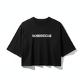 Richbodiesclub Cropped Tee — Black